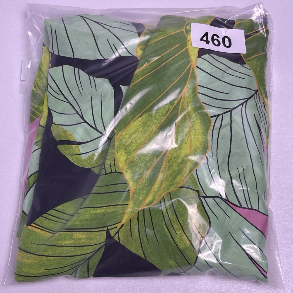 Tori Richard Honolulu Medium Green Pink Black Hawaiian 100% Silk Resort Dress - Picture 13 of 13